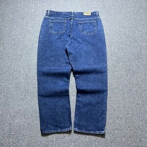 Geoffrey Beene Jeans 42x32 Blue Denim Straight Leg Relaxed Fit Mens 90s Style
